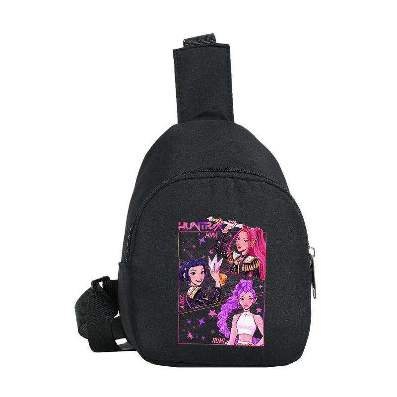 Children'S Breast Bag Animation Cartoon Peripheral Printing Casual Shoulder Bag Going Out Portable Messenger Bag