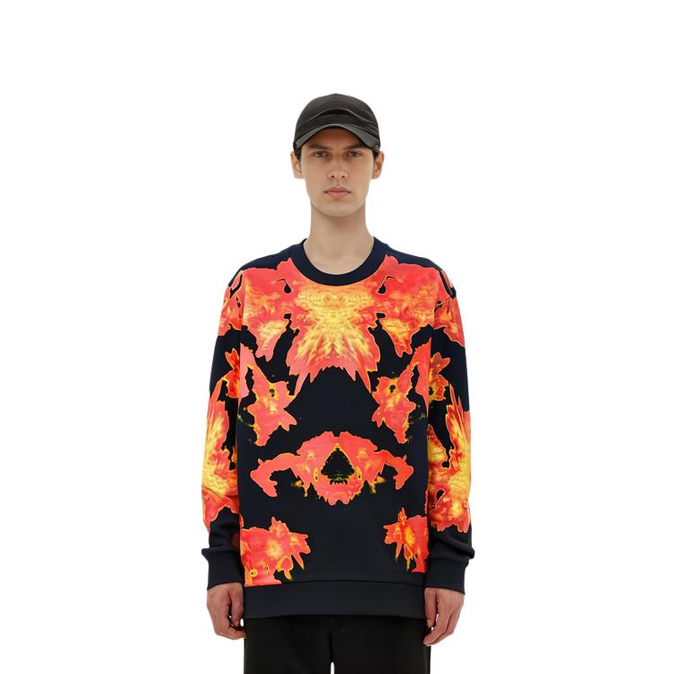 Givenchy Sweatshirts Men's Black Crew Neck Moderate Regular 15F7309653-800