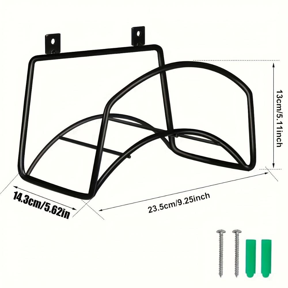 

Detachable Wall Mount Bracket Heavy Duty Hose Rack Fresh Garden Hose Holder Outdoor Use