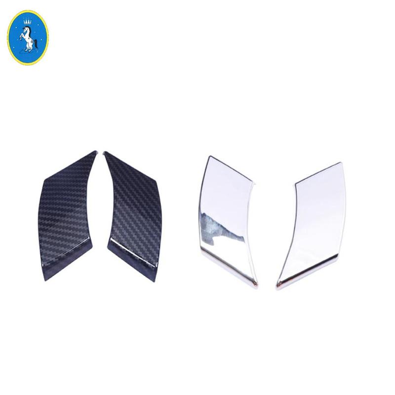 ABS Front Window Pillar A Decor Sequ Cover Trim For TOYOTA RAV4 RAV 4 XA50  - 2024 ABS Chrome / Carbon Fiber Accessories