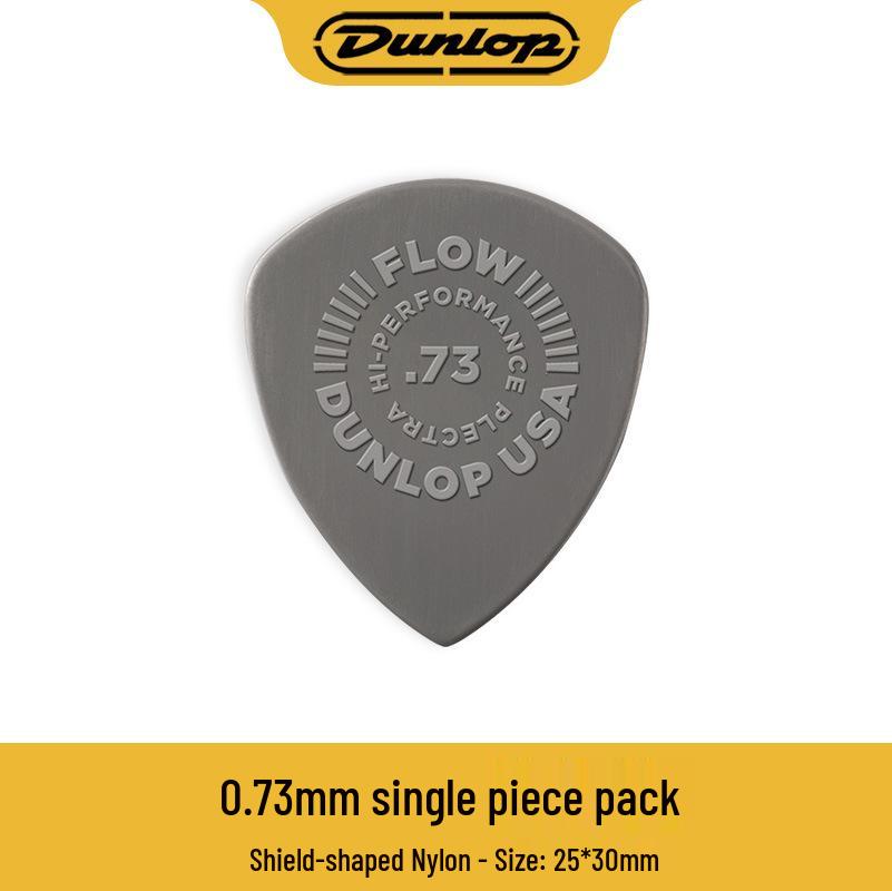 Dunlop 541R FLOW Elgitarrplektrum: Nylon Halkfri, Slitstark för Snabbt Plockande & Plektrumspel.