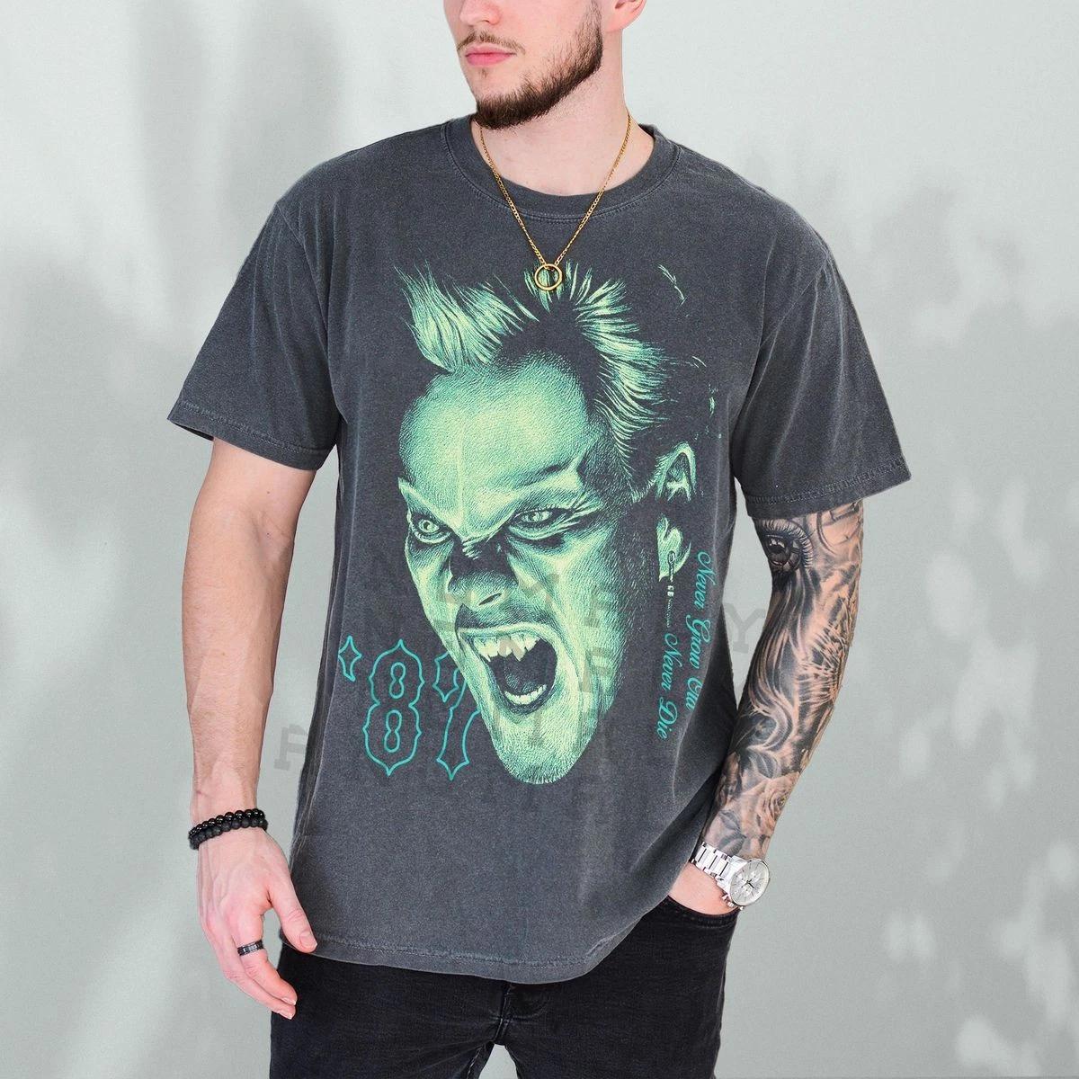 

The Lost Boys Movie Horror Movie Rare Design Black T Shirt Unisex New Spring/Summer Arrivals Regular Fit Casual S разноцветный