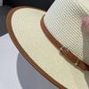 Großer Schirm Strandkappe UV-Schutz Panama-Kappe Sommer Strohhut Damen