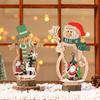 Santa Claus Reindeer Christmas Tree Ornaments Rustic Merry Christmas Decoration  New Year Gifts
