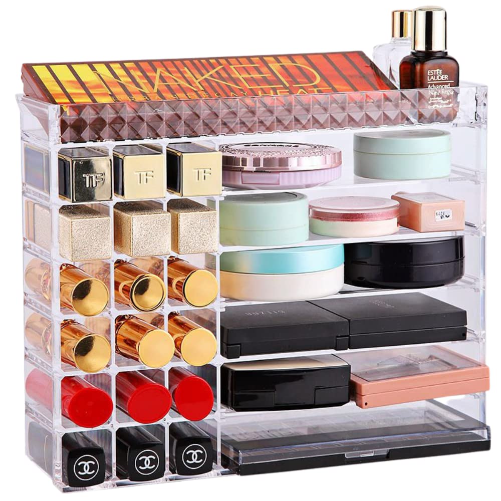 Dotcom Prime Cosmetic Storage Makeup Cosmetics Storage Eyeshadow Lipstick Acrylic Clear Box