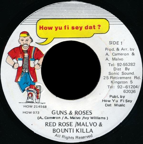 

7-дюймовая пластинка ANTHONY RED ROSE / ANTHONY MALVO & - Guns & Roses HOW073 Как Ю Фи Сей Д Ямайка Регги, Ска и Даб Подержанная