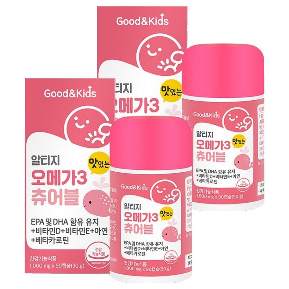 Good & Kids Delicious Omega 3 Chewable 90 Tablets 2 Pcs