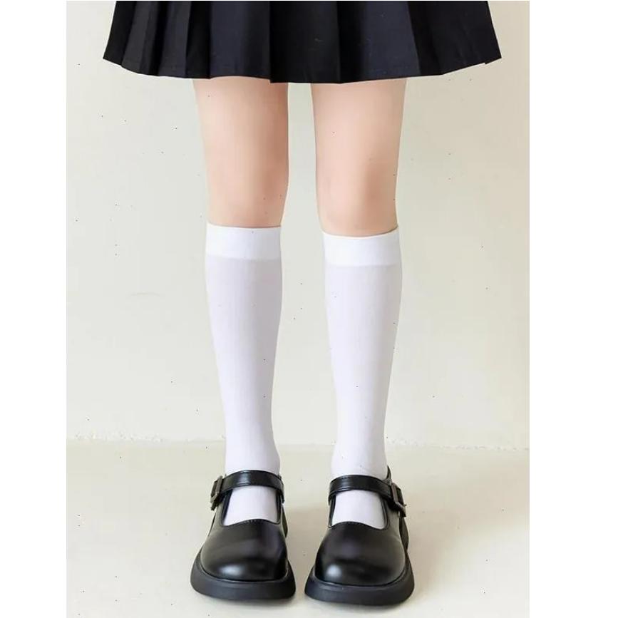 Calzini Lunghi Fino al Ginocchio per Bambini, Tessuto Sottile in Seta di Ghiaccio, Calzini da Ballo Unisex per Primavera ed Estate