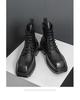 European & American Plus Size Men's Autumn High-Top Martin Boots – British Style Retro Motorcycle Leather Boots with Height Increase