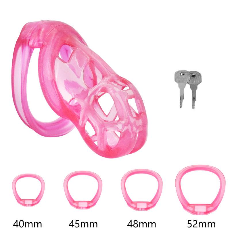 PET Honeycomb Lock Ring Chastity Cage for Male Pet Cock Cage Adult Toys Lockable Ring