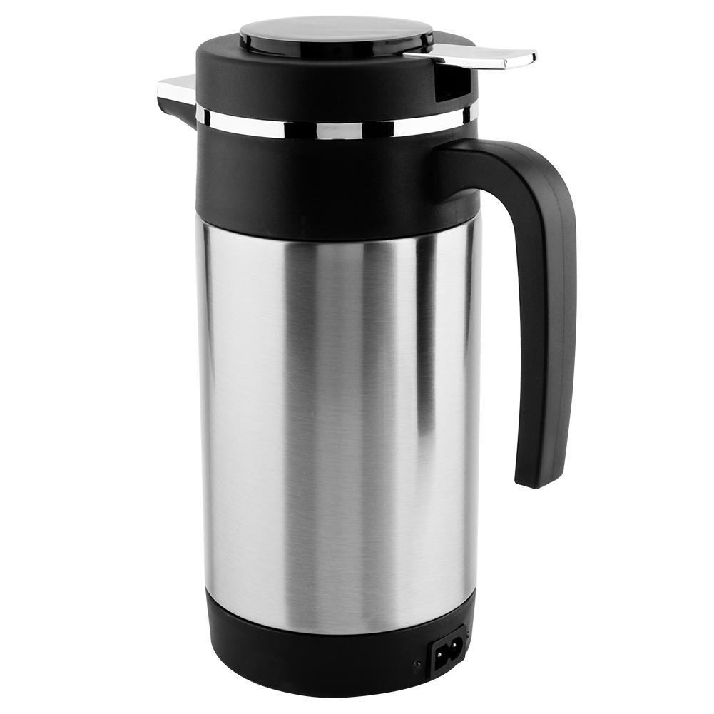 1000ML Rostfritt Stål Bil Elektrisk Vattenkokare Kaffe Te Termos Vattenvärmekopp 12V