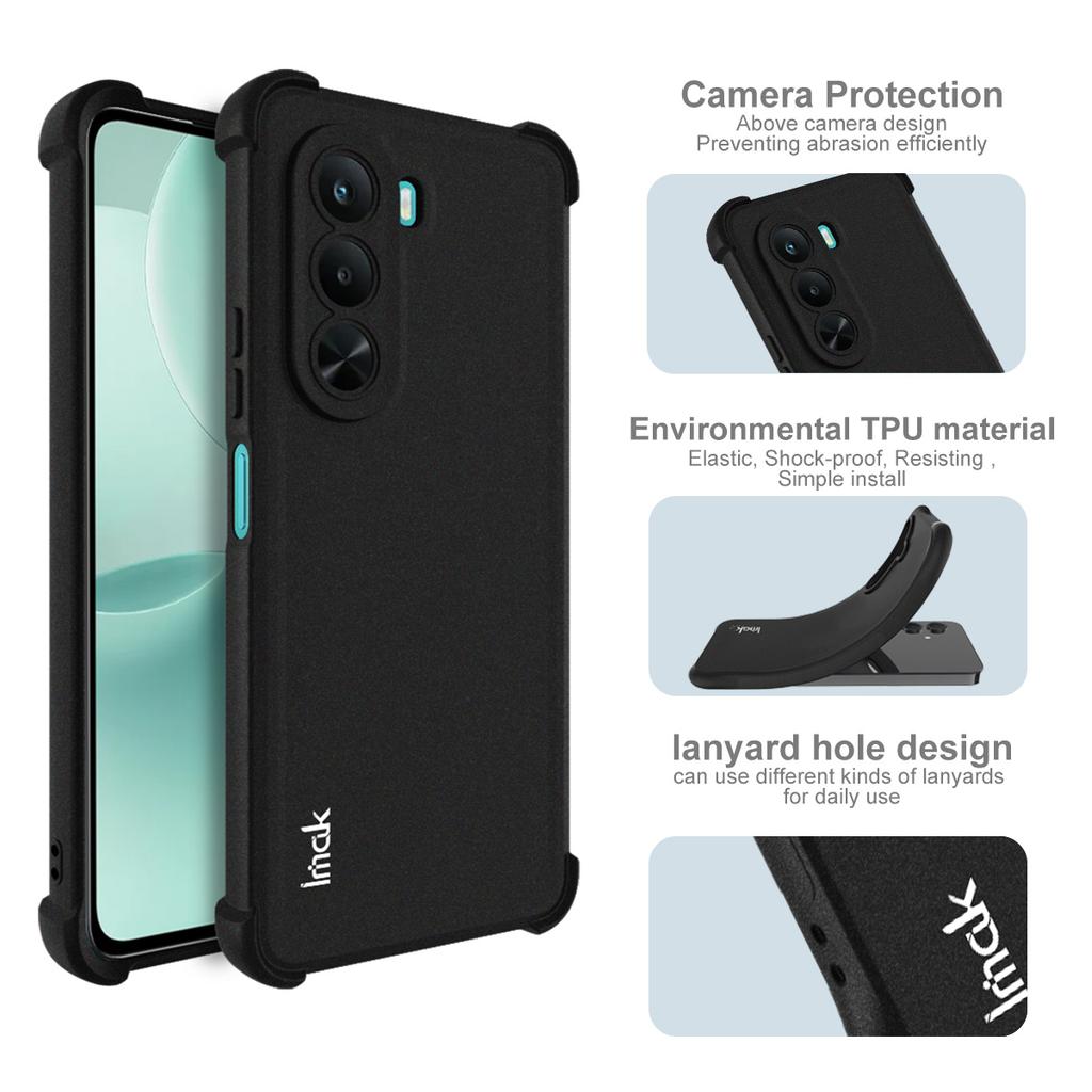For Realme P4x 5G Phone Case IMAK Shock-resistant Soft Case