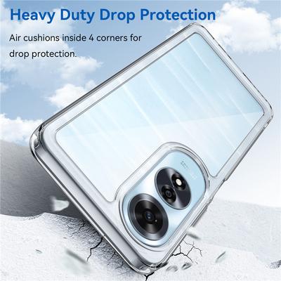 For OPPO A60 Case OPPO A60 4G Cover TPU Border Acrylic Backplane Bumper Shield Protective Back Phone Cases On For OPPO A60 Funda