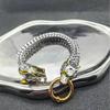Herren Edelstahl Wikinger Wolfskopf Kette Armband Retro Punk Stil Titan Biker Zubehör