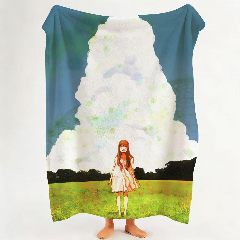 Manga G Goodnight P Punpun Throw Flannel Throw Blanket Suitable for Sofa Living Room Bedroom 75cmx90cm