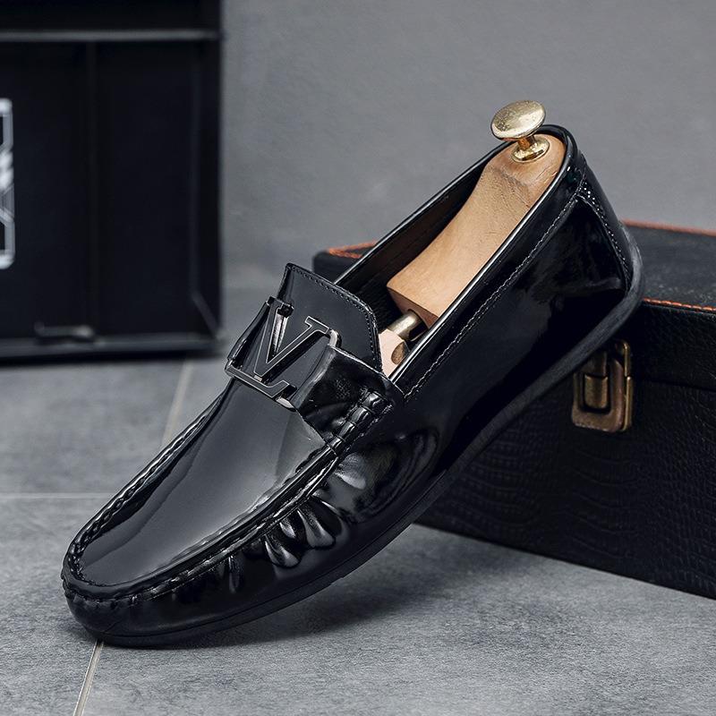 Doudou Shoes Men's Summer Business Casual Leather Shoes New One-pedal Driving Shoes Men's Shoes