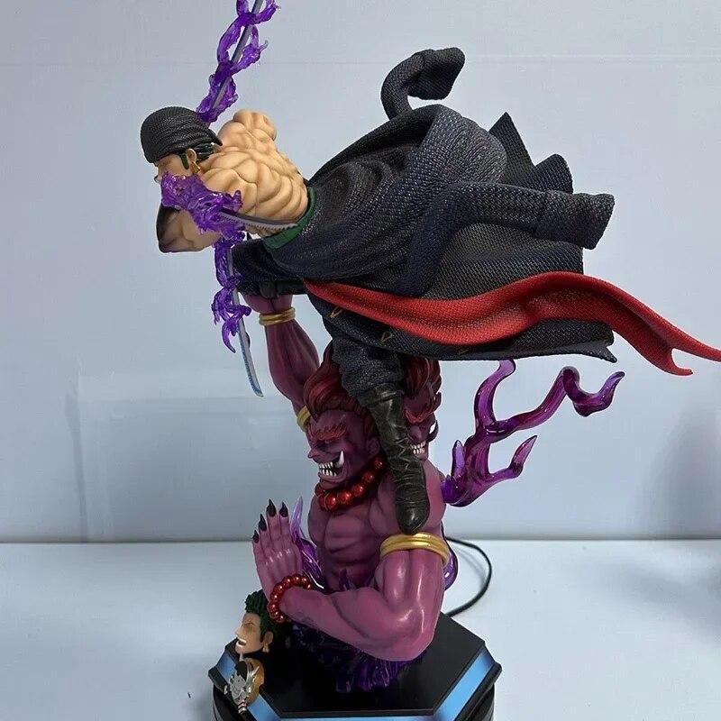Anime Figure Roronoa Zoro Action Figures Three Thousand Worlds Double Headed PVC Model Collection Ornamen Toys