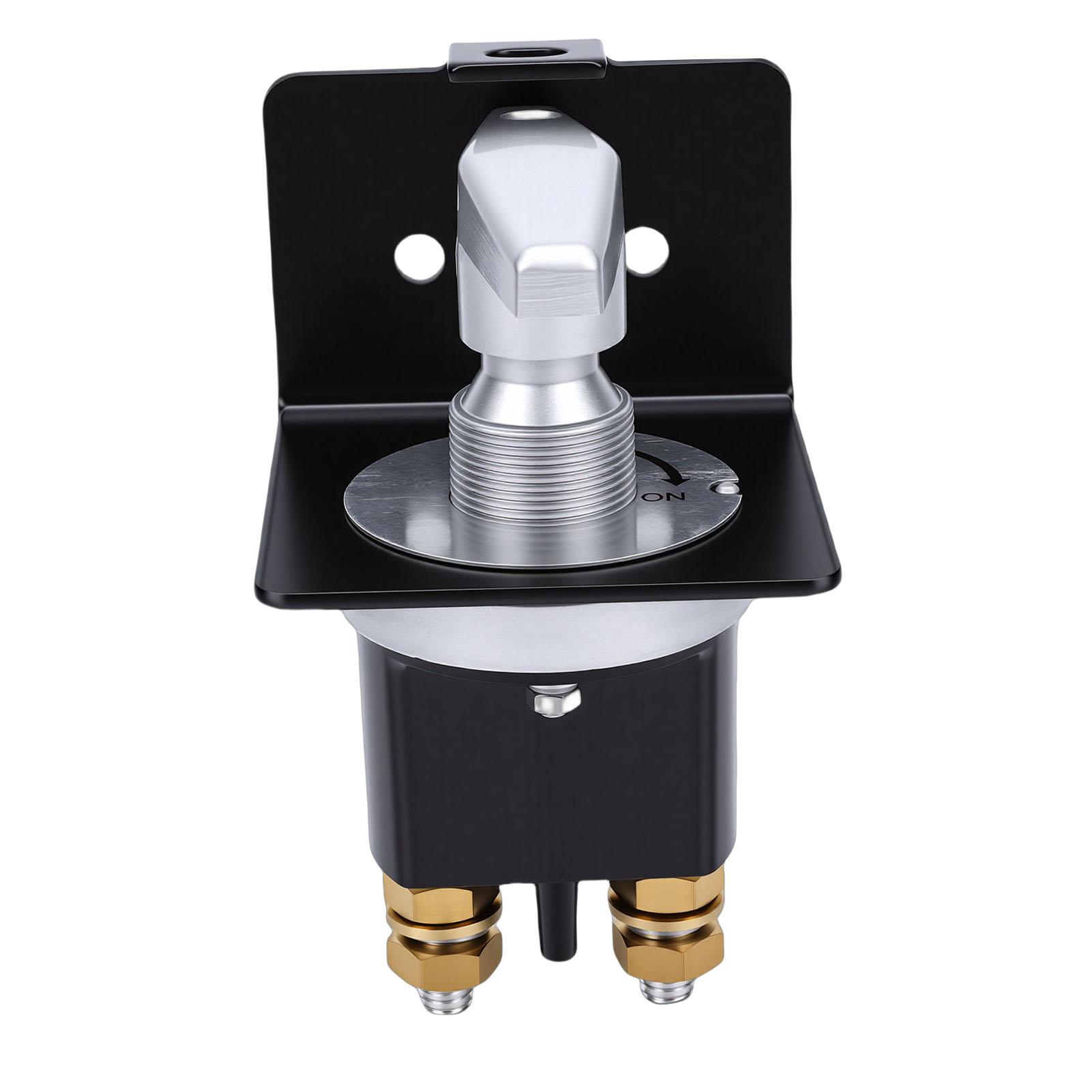Battery Disconnect Switch with Lock Out Plate 36V 500A High Current Battery Cut Off Switch Waterproofing Kill Switch