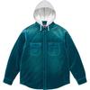Quilted Hooded Velvet Shirt Jacket SUP-FW25-139