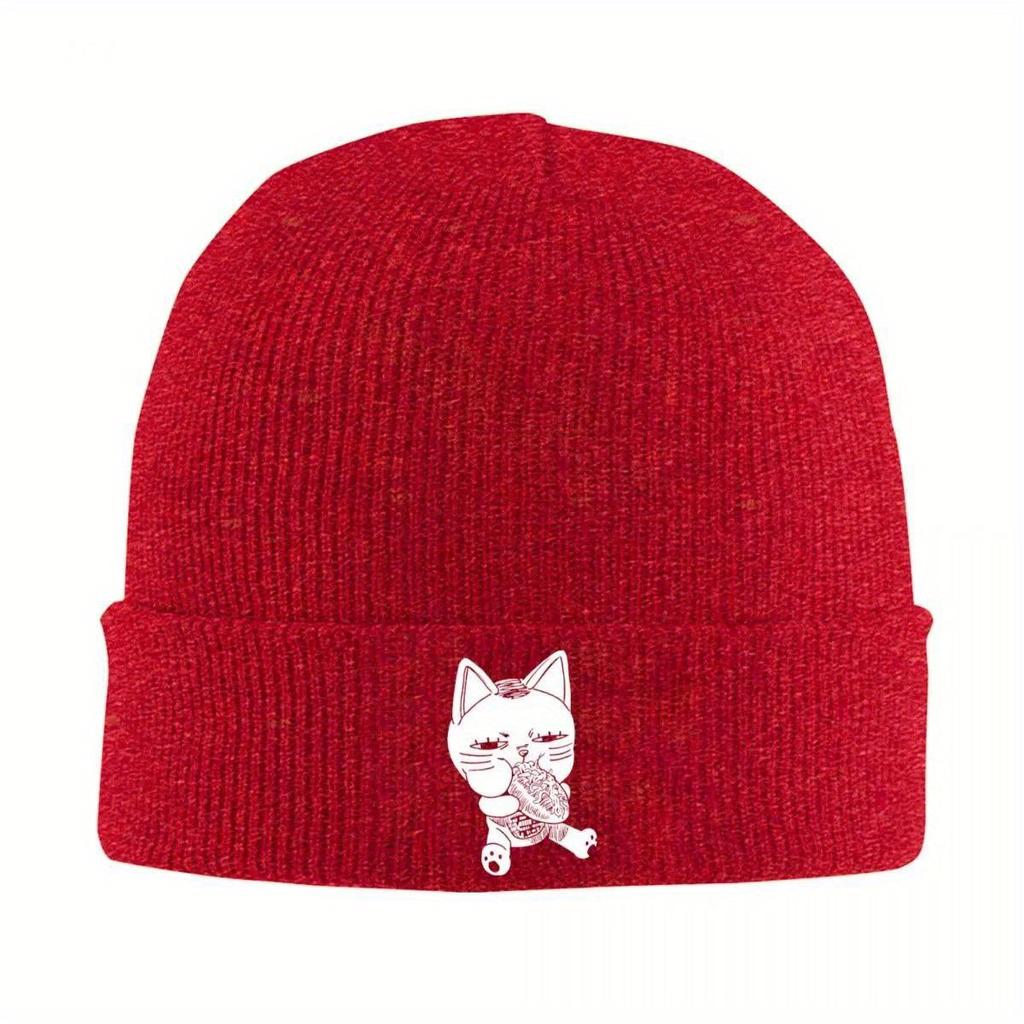 Dandadan Turbo Cat Glizzy Knitted Hat for Women Men Beanies Autumn Winter Hats Cool Anime Manga Warm Melon Cap