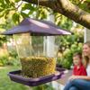Large Capacity Hanging Bird Feeder House Type Leak-Proof Automatic Hummingbird Feeder Transparent Plastic Bird Feeding Artifact