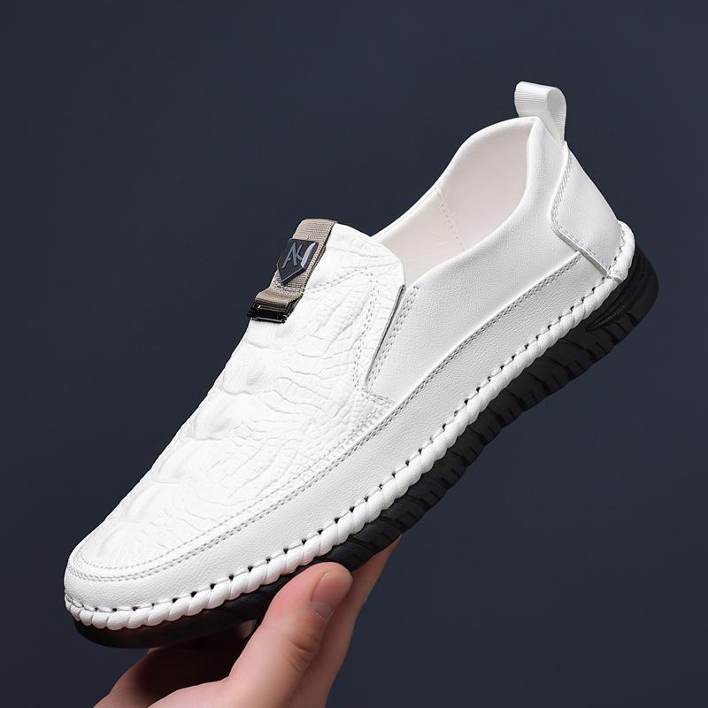 

Модные мужские мокасины слипоны модная обувь для лодок мужские кожаные мокасины для отдыха на природе мужская обувь удобная повседневная обувь для езды мужские мокасины 10 белый