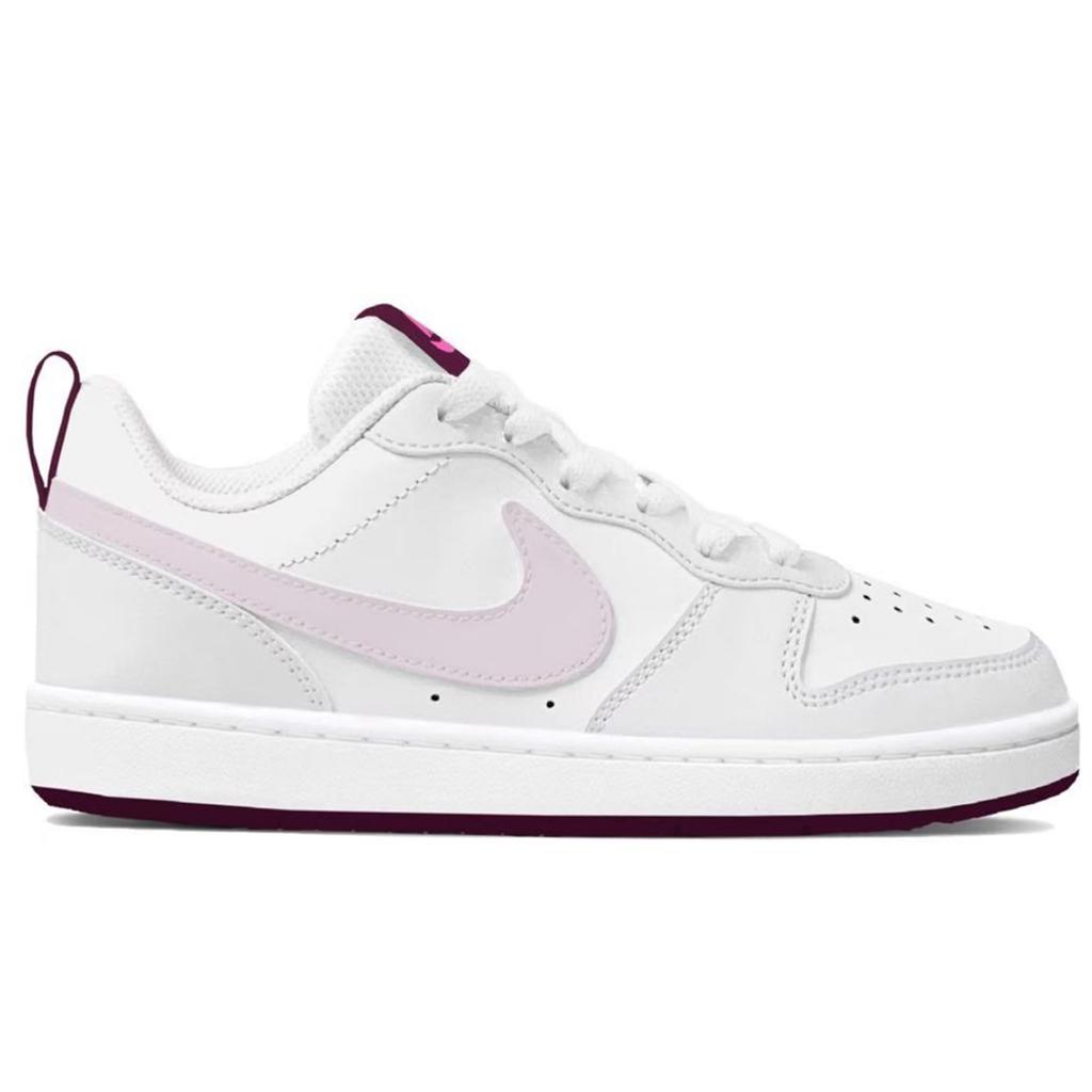 Nike Court Borough 2 Slip Resistant Abrasion Resistant Low top Skateboard Shoes Women's Pink White BQ5448-015(Team667-SBOX)