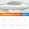 Car Door Bowl Handle Protective Stickers For VW Volkswagen Golf 7 Tiguan Passat Leon Octavia Ateca Car Accessories Zj6