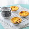 20 Pieces Mini Quiche Mold, Egg Tart Mold, Tartlet Mold, Non-stick And Heat Resistant Reusable Tumbler, For Baking Pies, Muffins And Cupcakes, Silver