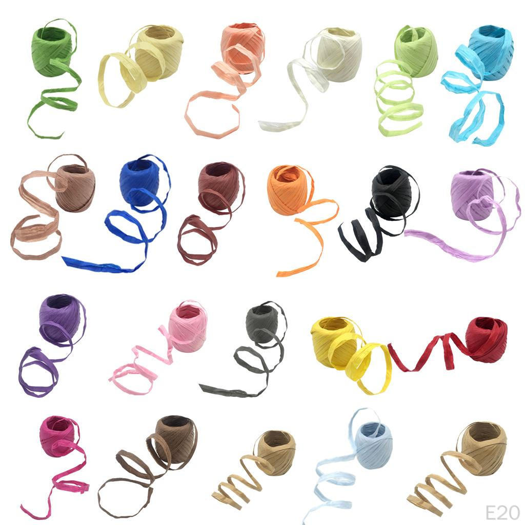 1 Meters Multiple Raffia Paper Ribbon String Holiday Decorative Cord