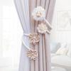 Fermaglio per Tenda a Fiore Fatto a Mano Elegante Decorativo Clip Fermatenda Fibbia Legaccio per Soggiorno e Camera da Letto