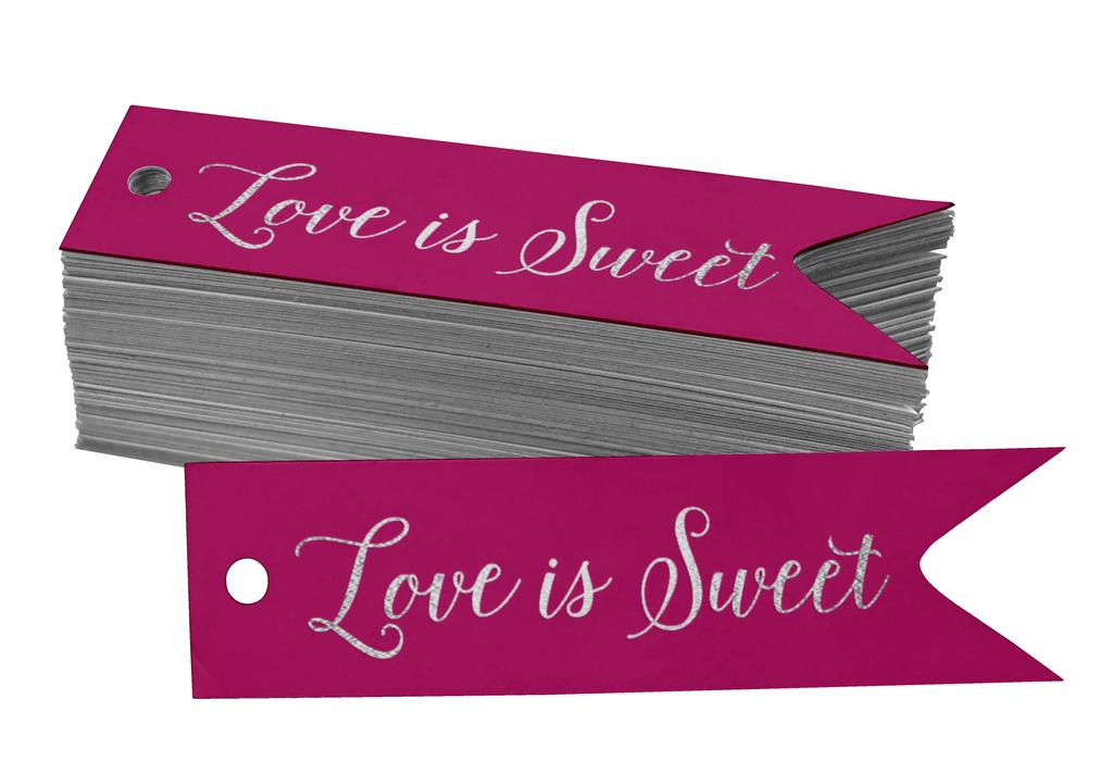 Inkdotpot Gold Foil Paper Hang Tags Love Is Sweet Wedding Favor Tags 100