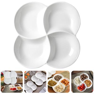 Vassoio da portata Snack Antipasti Piatto da frutta Piatto da portata Diviso Ciotola per feste Melaminacibo Dessert Piatti di caramelle Vassoi Contenitore