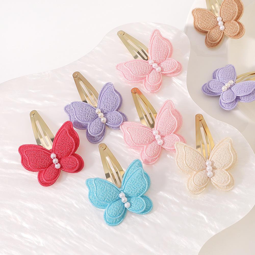 Cute Butterfly Hairpins Set Children Girls Kids Hair Clips Bobby Pins Barrettes Accessories Hairgrip Headwear Headdress Ornament