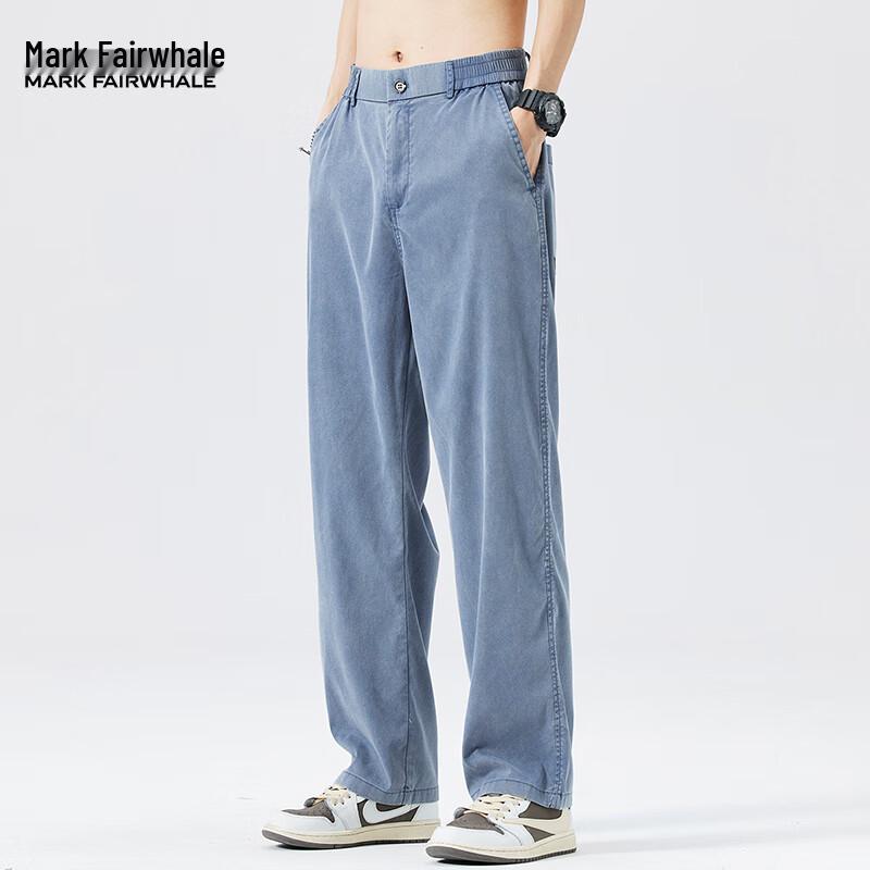 Mark Fairwhale Men s Summer Lyocell Tencel Cooling Straight-Leg Casual Pants 2XL