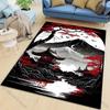 1 Pezzo Tappeto Stile Pittura a Inchiostro Monte Fuji Giapponese per Soggiorno Camera da Letto Divano Decorazione Casa Rus Tappetino Antiscivolo Regalo di Lusso