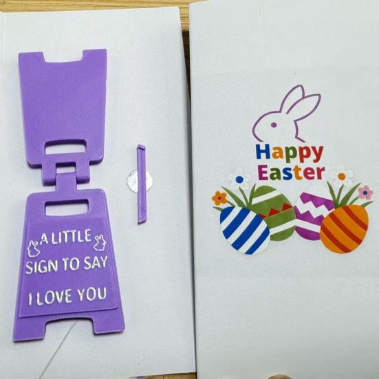 I Love You Table Sign A Little Sign to Say I Love You Mini Plaque Ornament 3D Printed Tabletop Sign Easter Party Home Desk Decoration