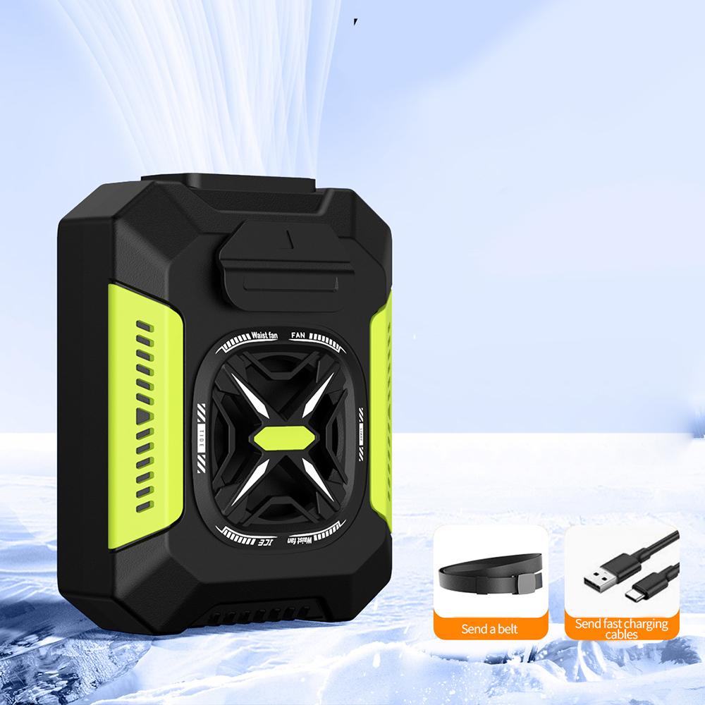 Waist Portable Hanging Fan Outdoor Special High Wind Portable Mobile Fan Camping Waist Fan Portable Mobile Usb Charging Treasure