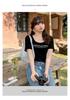 Plus Size Square Neck Embroidered Slim Fit Irregular Summer Top for Women