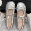 Fashion Ladies Women Flats Shoes Mary Jane Designer New Style Butterfly Knot Flats Temperament Daily Dress Up Soft Soled Women Flats