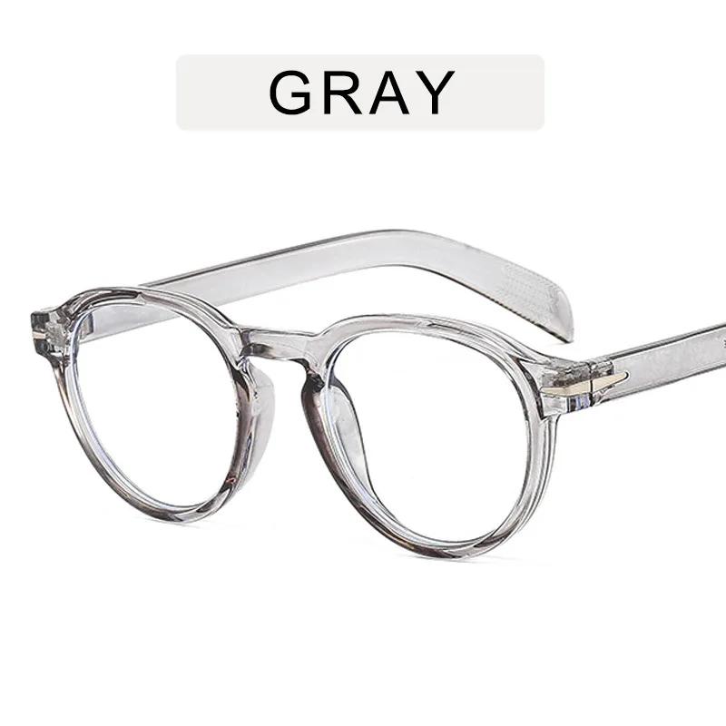 Fashion Clear Round Frame Glasses for Men Women Anti Blue Light Computer Eyewear Blocking Glasses