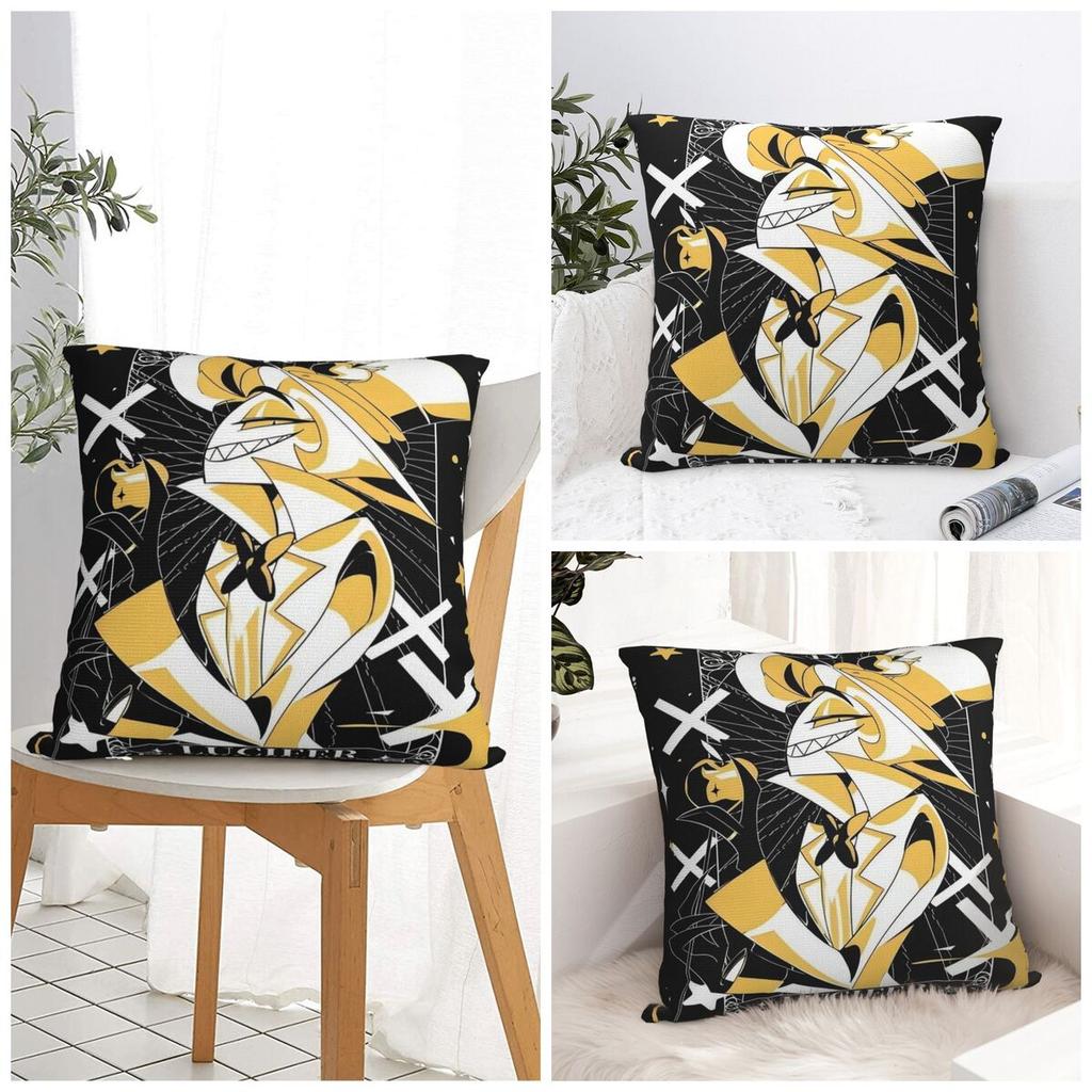 Pillow Case Cartoon H-Hazbin HotelS Soft Pillow Cover Novelty Cushion Cover Custom DIY Pillowcases For Living Room Chair