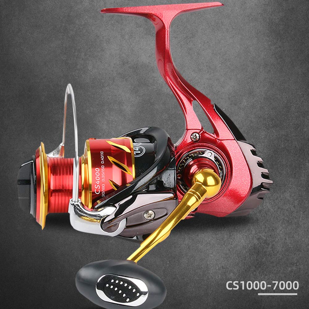 VISPREA Spinning Reel No. 1000 No. 2000 No. 3000 No. 4000 No. 5000 No. 6000 No. 7000 Fishing Reel Reel Lightweight Drag Force 12.5kg Long Throwing