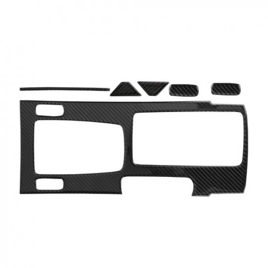 6Pcs Carbon Fiber Interior Gear Shift Set Cover Trim For Honda Accord 2013-2017