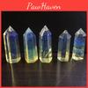 Elegant Yellow Melting Stone Crystal Decoration For Magnetism Energy Geometric Shape