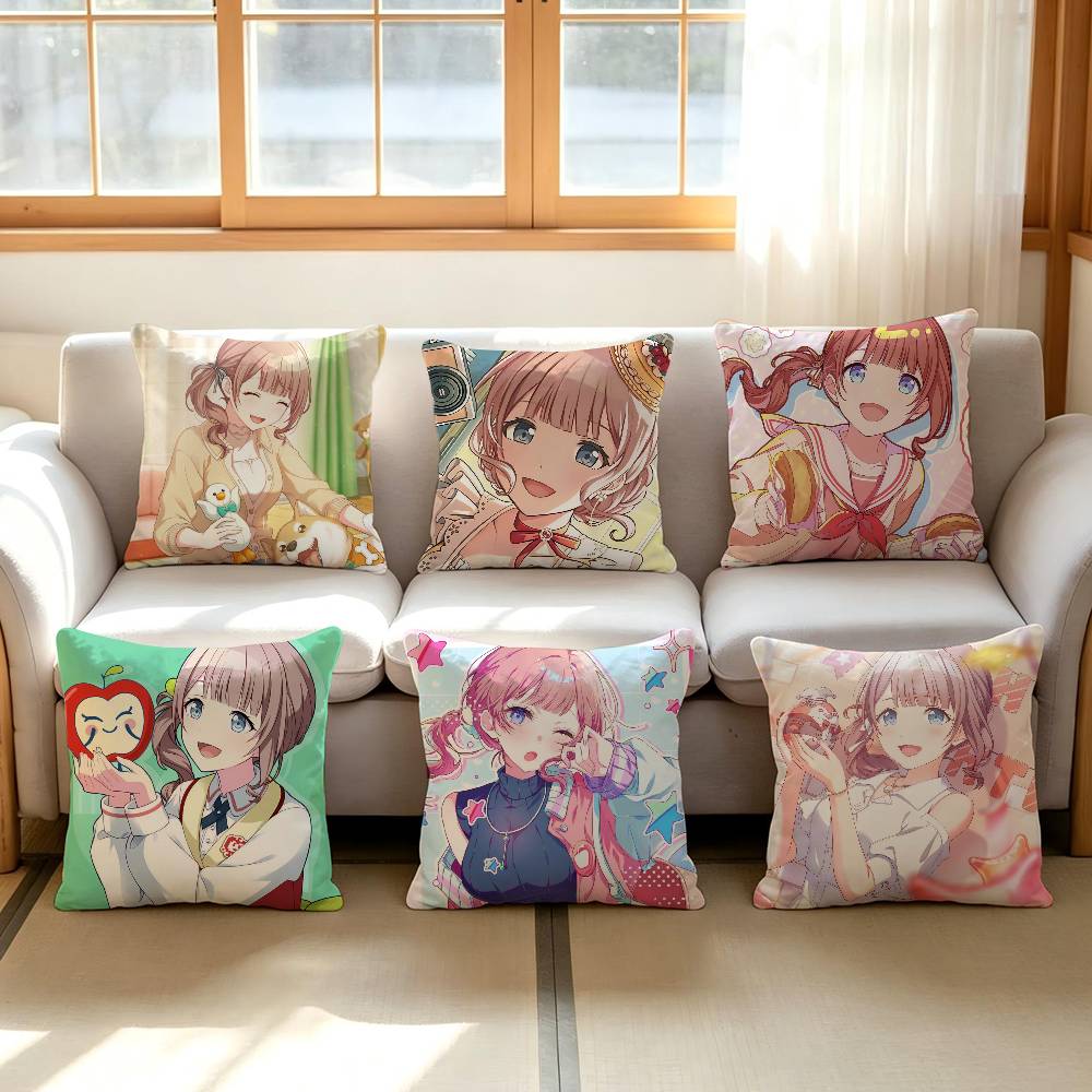 Mochizuki Honami Comfortable Soft Pillow Case for Sofa Living Room Home Office Decor Protective Covers