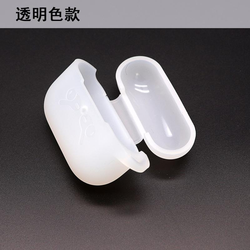 Silikonové pouzdro pro AirPods Pro proti pádu a proti poškrábání Nárazuvzdorný kryt s háčkem na klíče