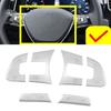 6pcs Steering Wheel Control Button Decoration Trims Compatible with For Passat B7 B8 and For JETTA for Left Hand Drive Cars