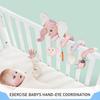 Infant Hanging Spiral Plush Toy for Car Seat Stroller Crib Bassinet Mobile with Music Box BB Squeaker Rattles Perfect Gift Idea Dazzle Effect100%