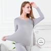 Women's Thin Round Neck Thermal Underwear Set